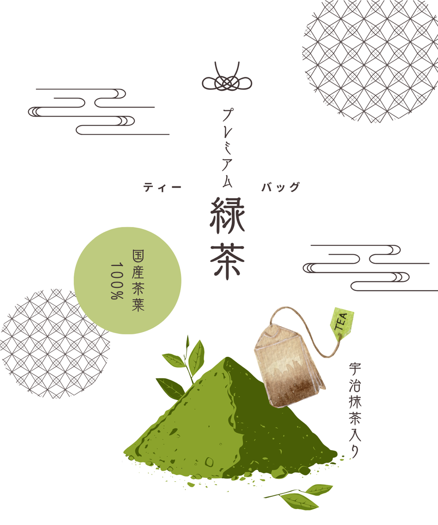 お茶 プレミアム緑茶ティーバッグ