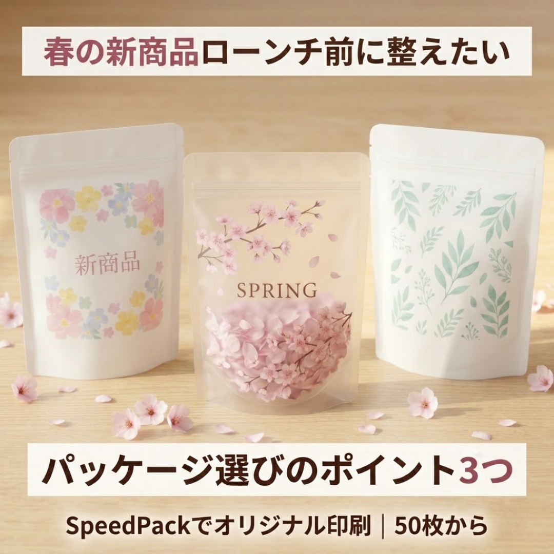 春の新商品パッケージ‗スピードパック