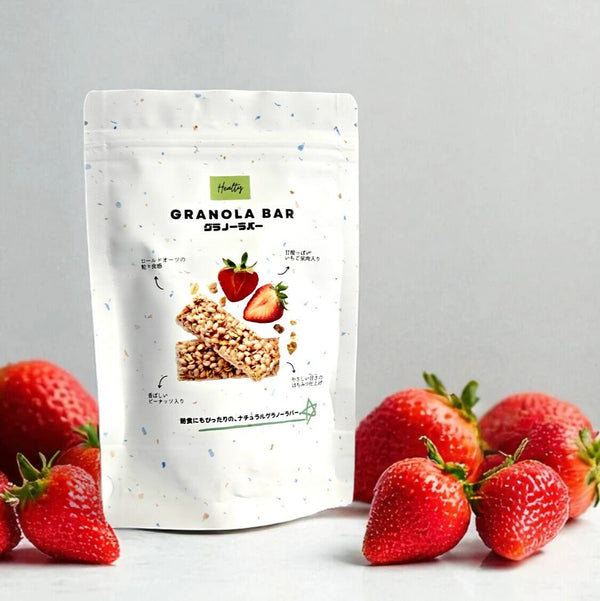 チャック付きスタンドバッグ - ホワイトテラゾー(マット)